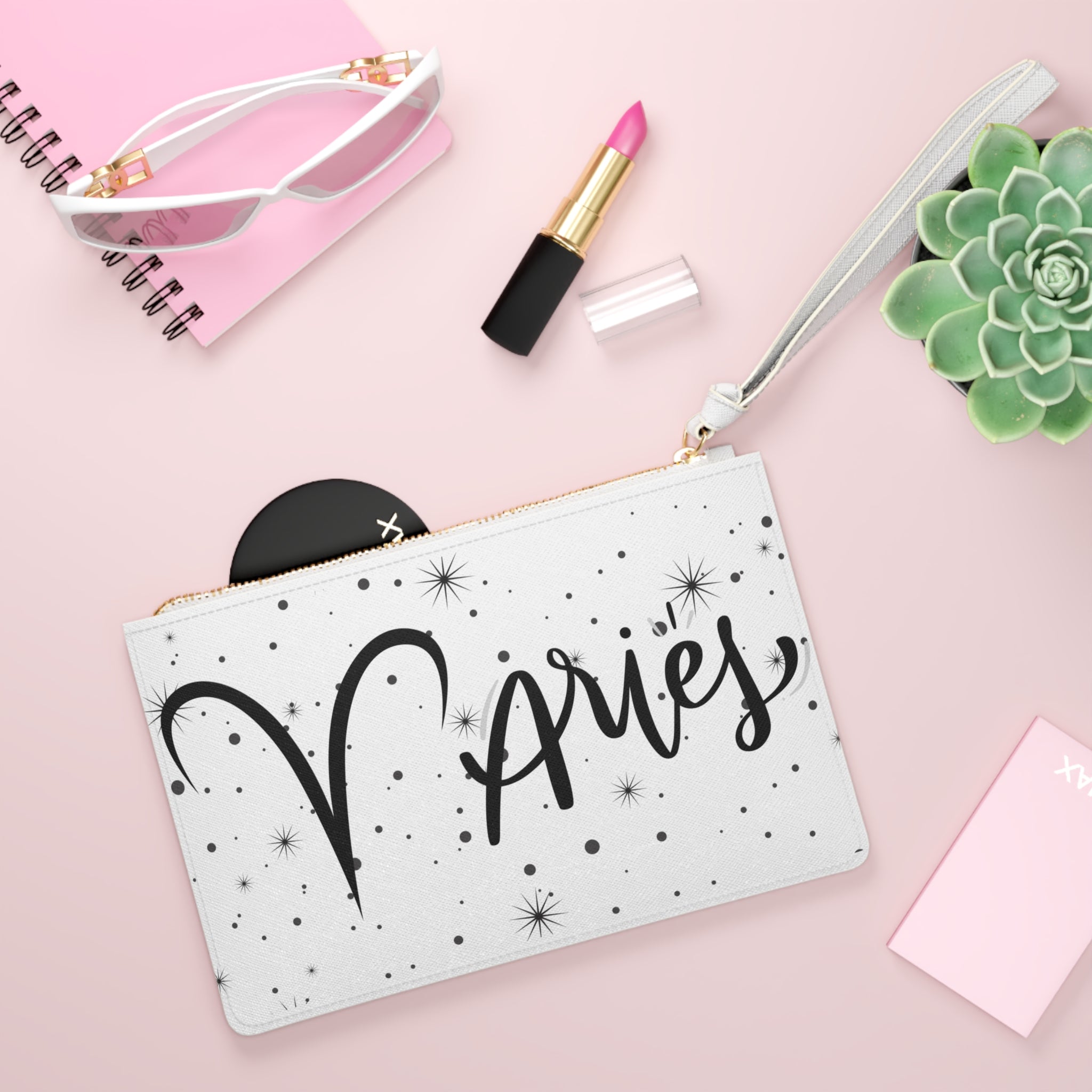 Aries Zodiac Clutch Bag – Starry Horoscope Wristlet Purse