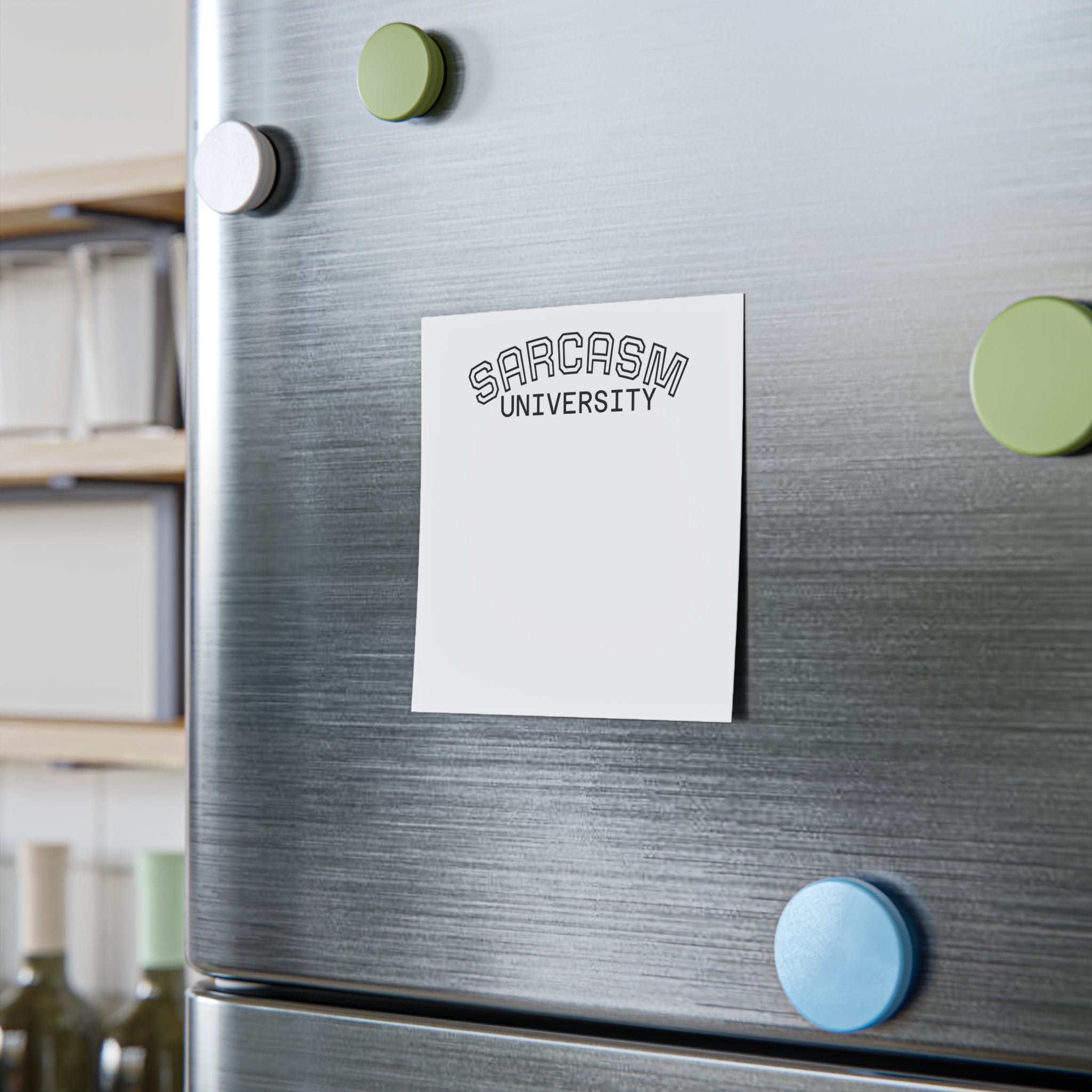 Post-it Note Pad — “Sarcasm University” Funny Office Sticky Notes