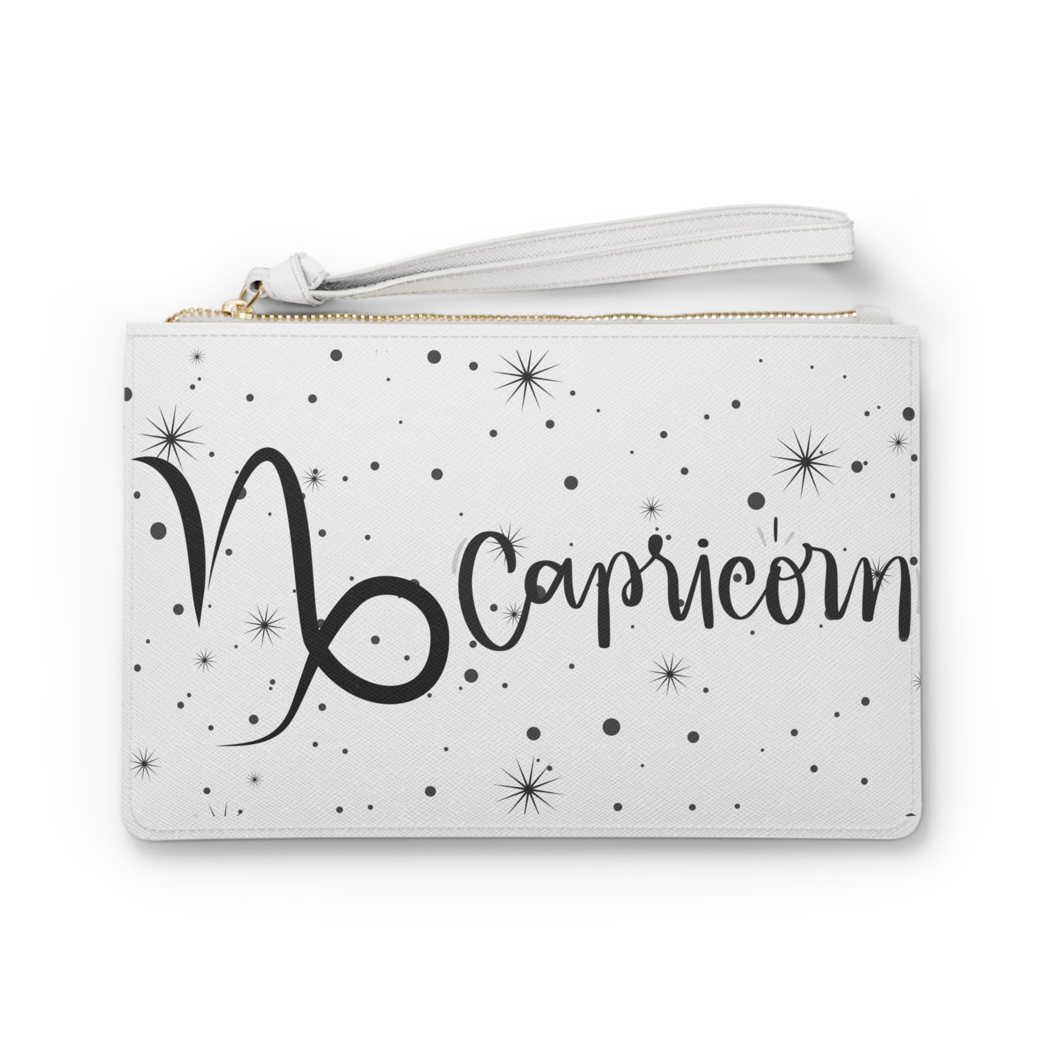 Capricorn Clutch Bag – Zodiac Wristlet with Starry Design
