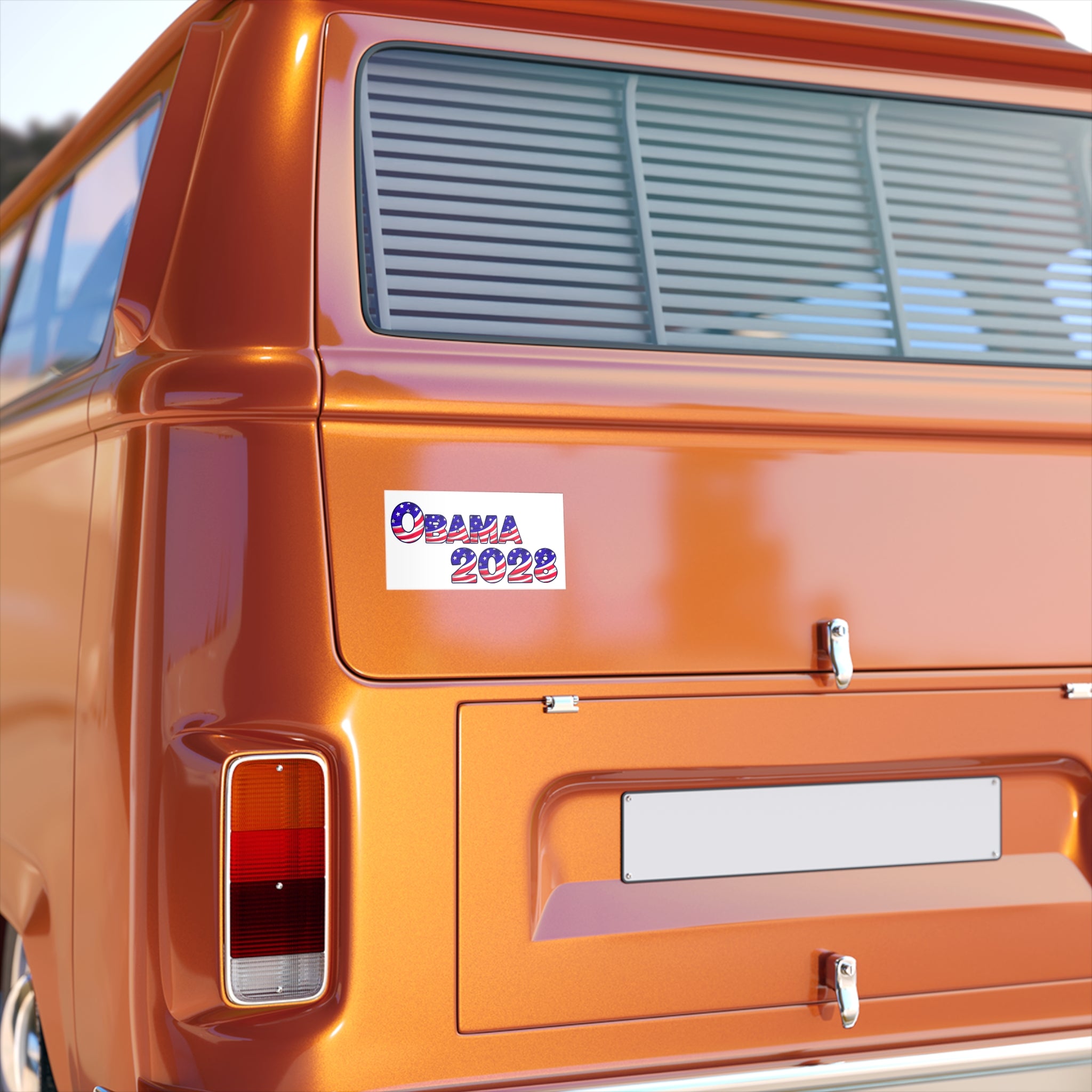 Obama 2028 Bumper Sticker — Patriotic American Campaign Decal