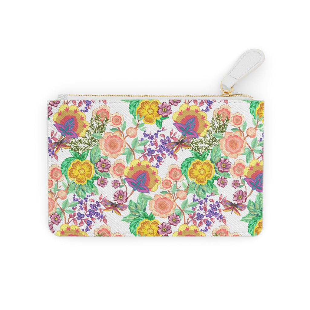 Floral Mini Clutch Bag — Colorful Garden Print Wristlet for Everyday Use