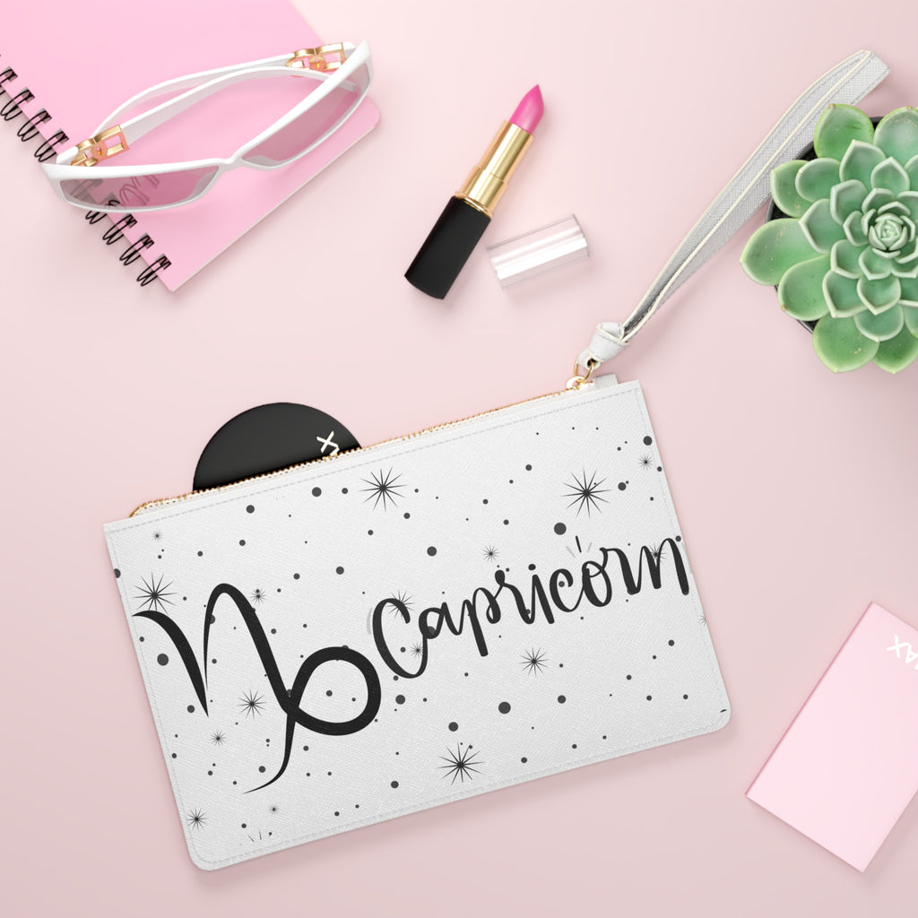 Capricorn Clutch Bag – Zodiac Wristlet with Starry Design