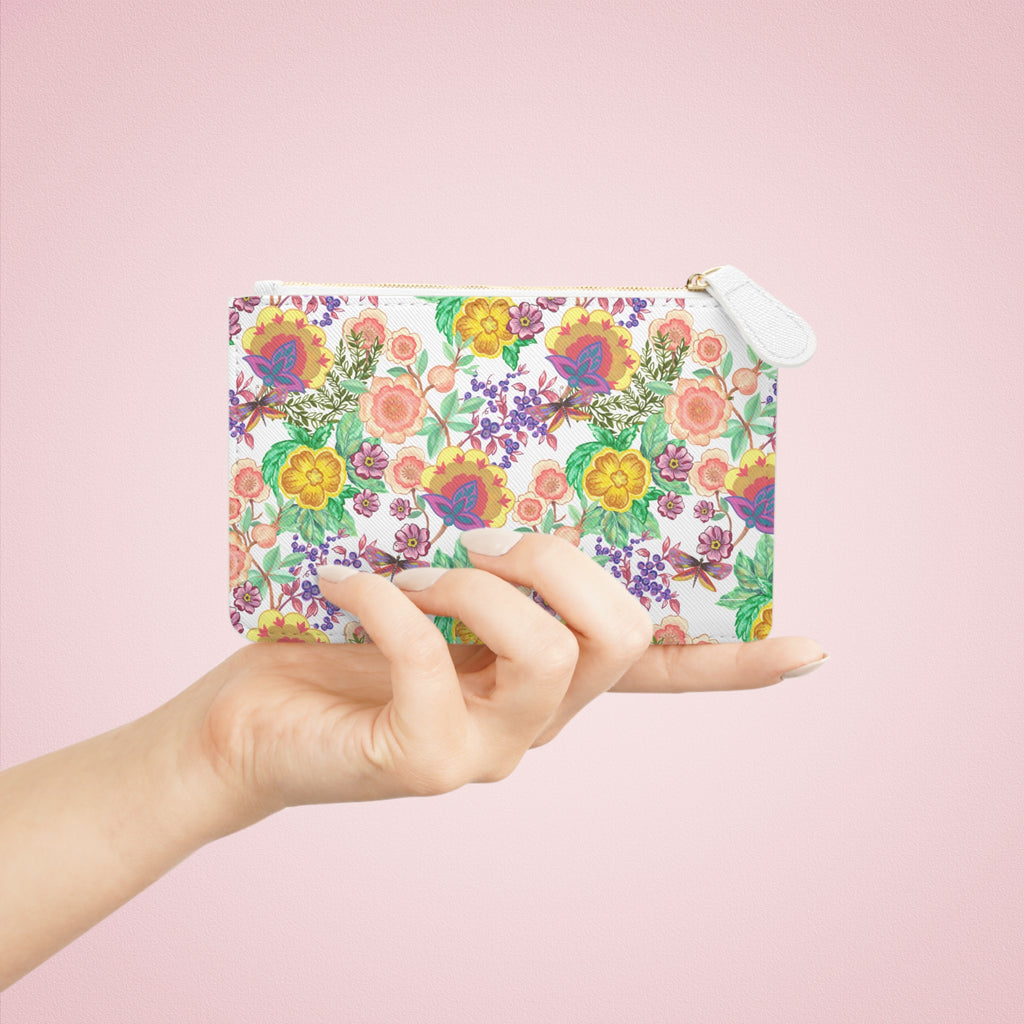 Floral Mini Clutch Bag — Colorful Garden Print Wristlet for Everyday Use