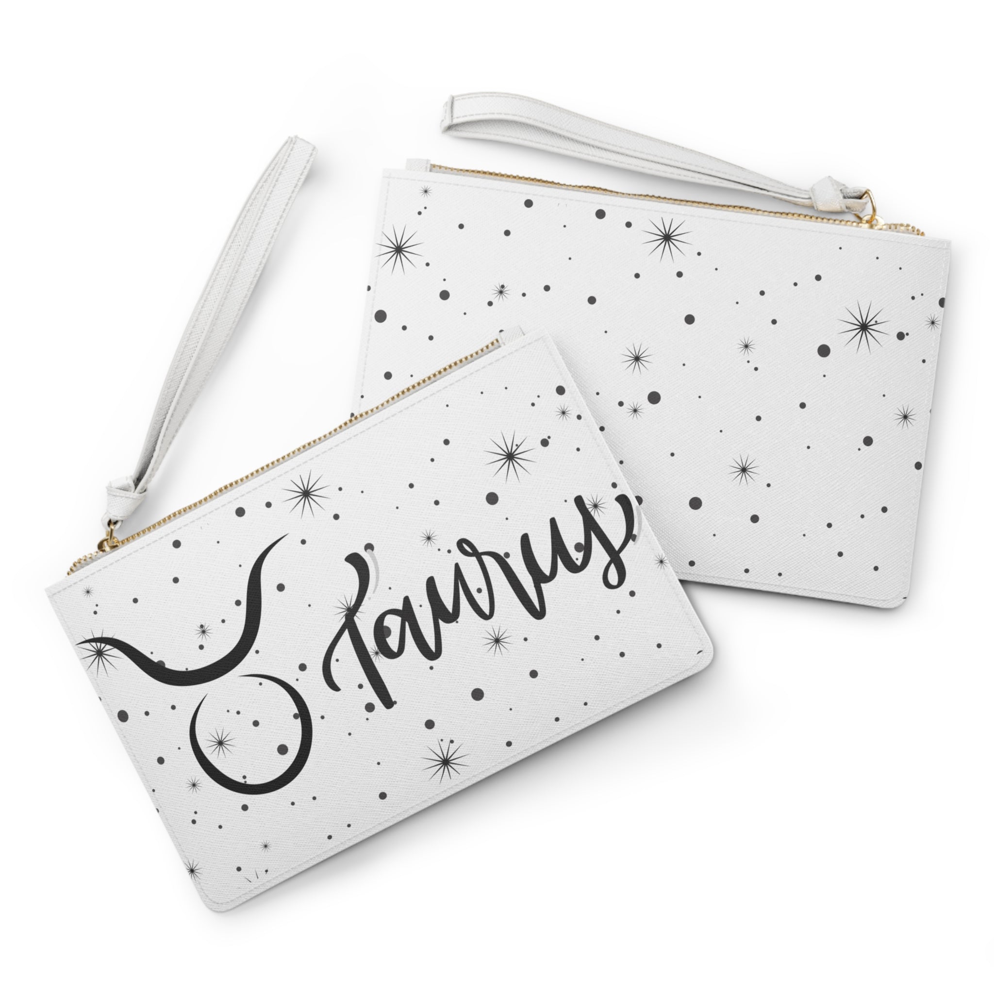 Taurus Clutch Bag — Zodiac Wristlet with Starry Constellation Design