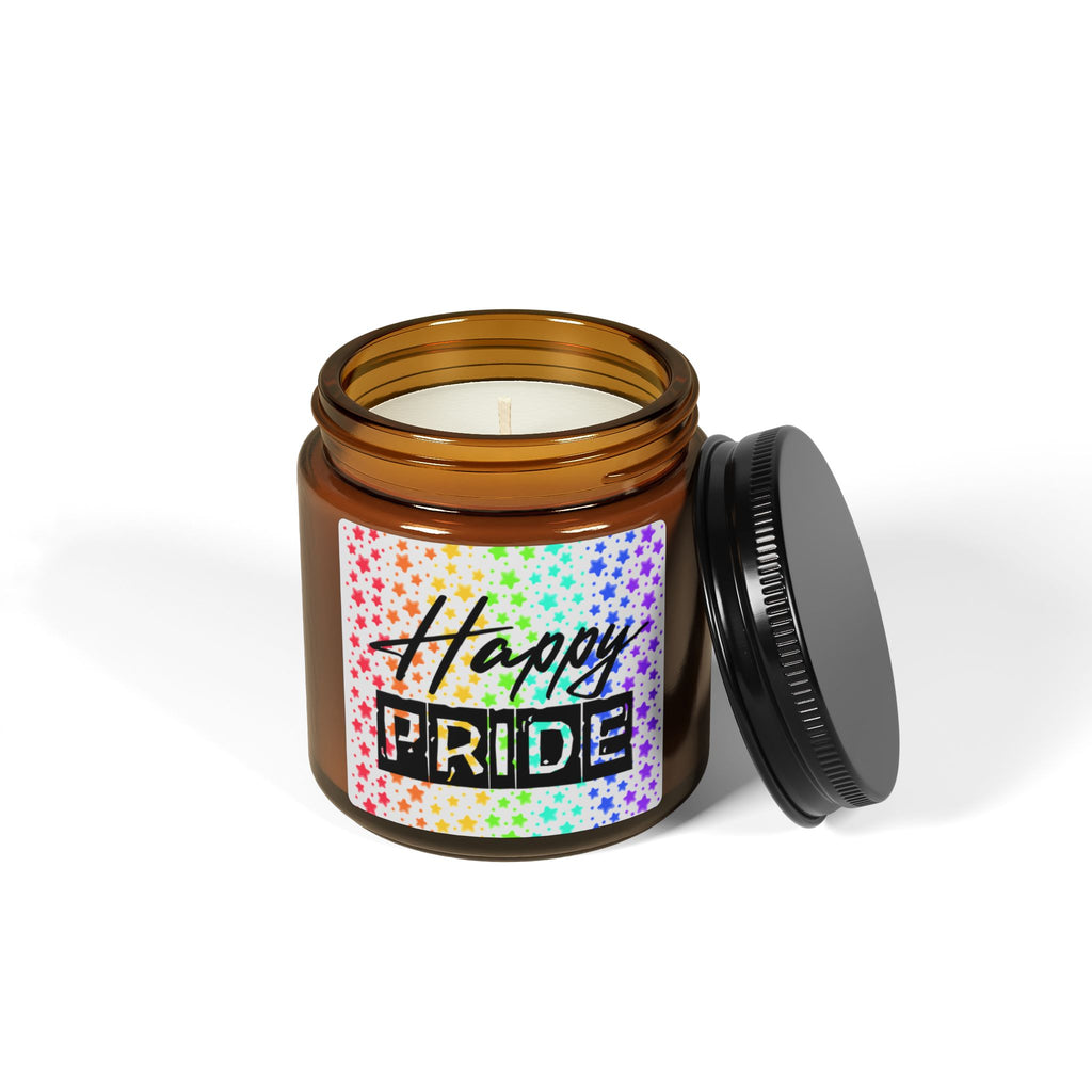 Happy Pride Amber Jar Soy Candle — Scented Candle (Multi-Size)