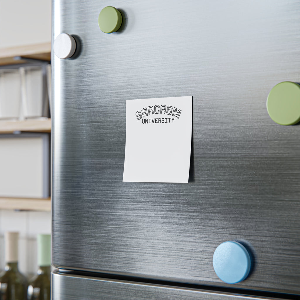 Post-it Note Pad — “Sarcasm University” Funny Office Sticky Notes