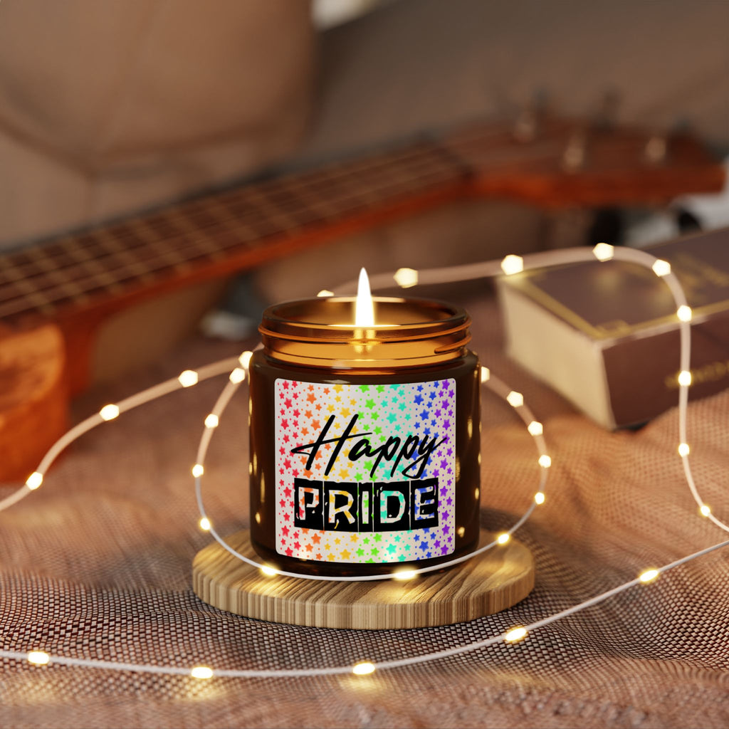 Happy Pride Amber Jar Soy Candle — Scented Candle (Multi-Size)