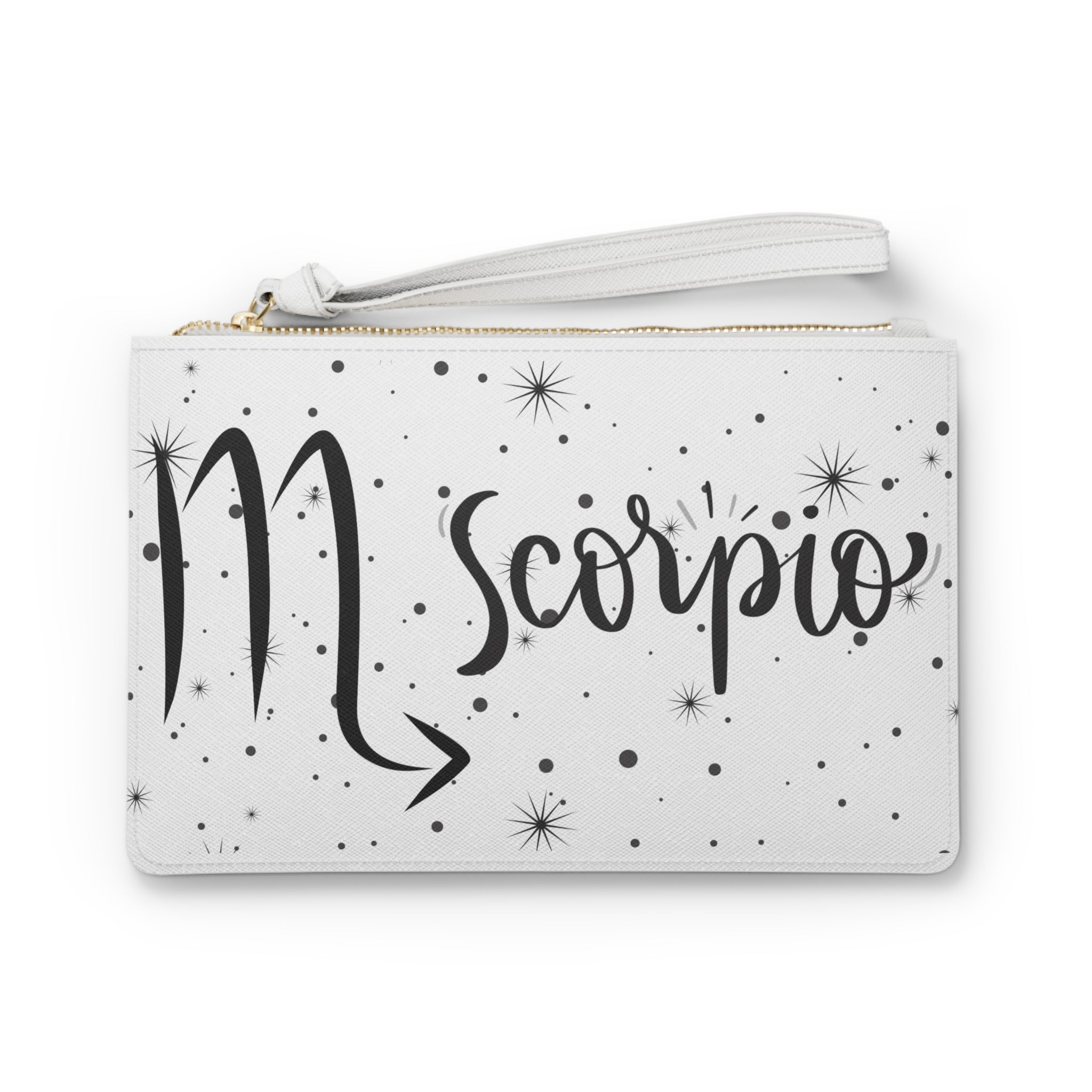 Scorpio Zodiac Clutch Bag — Starry Constellation Wristlet Purse