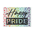 Happy Pride Glass Cutting Board — Rainbow Star LGBTQ+ Kitchen Decor