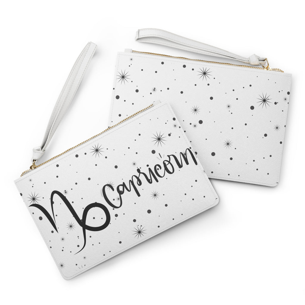 Capricorn Clutch Bag – Zodiac Wristlet with Starry Design