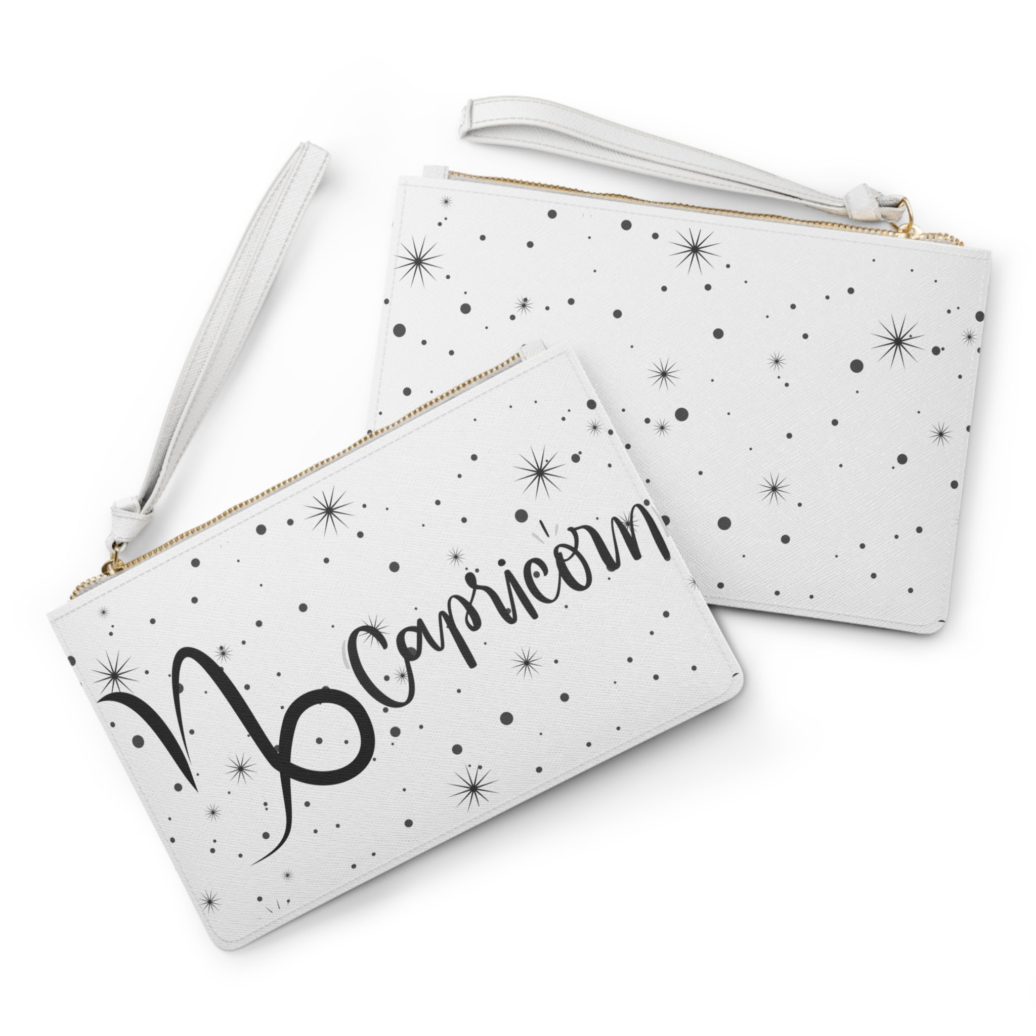Capricorn Clutch Bag – Zodiac Wristlet with Starry Design