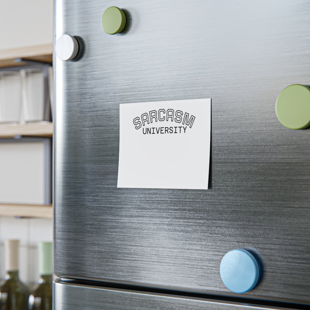 Post-it Note Pad — “Sarcasm University” Funny Office Sticky Notes