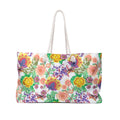 Floral Escape Weekender Bag — Colorful Watercolor Flowers Travel Tote