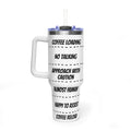 40oz Coffee Tumbler — 'Coffee Loading / No Talking' Insulated Travel Mug