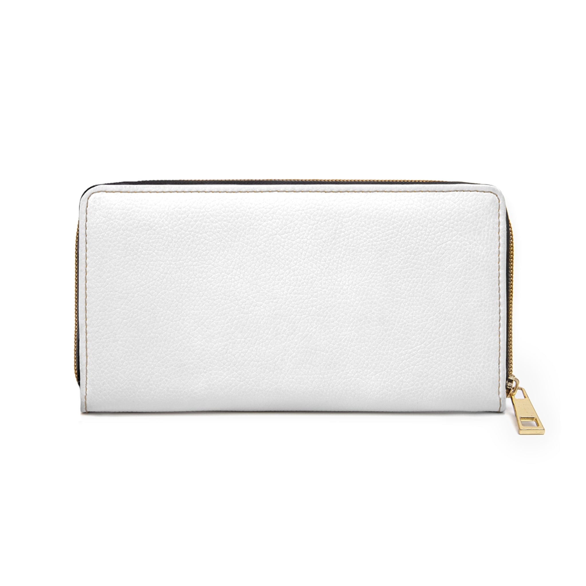 XOXO Kiss Zipper Wallet — Romantic Lip Print Leather Wallet
