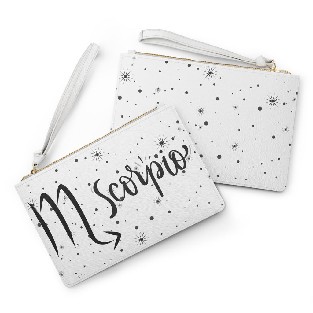 Scorpio Zodiac Clutch Bag — Starry Constellation Wristlet Purse