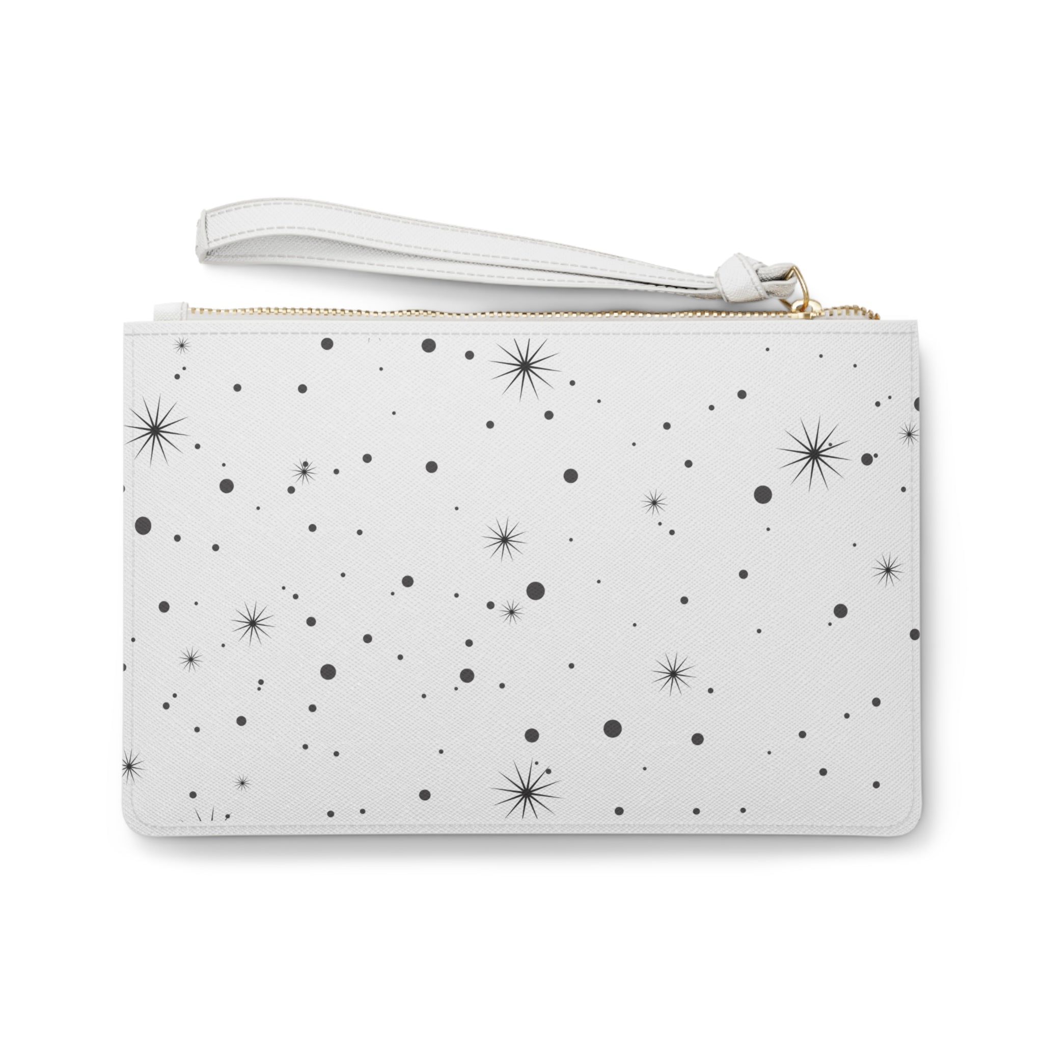 Gemini Zodiac Clutch Bag — Astrological Wristlet with Starry Design