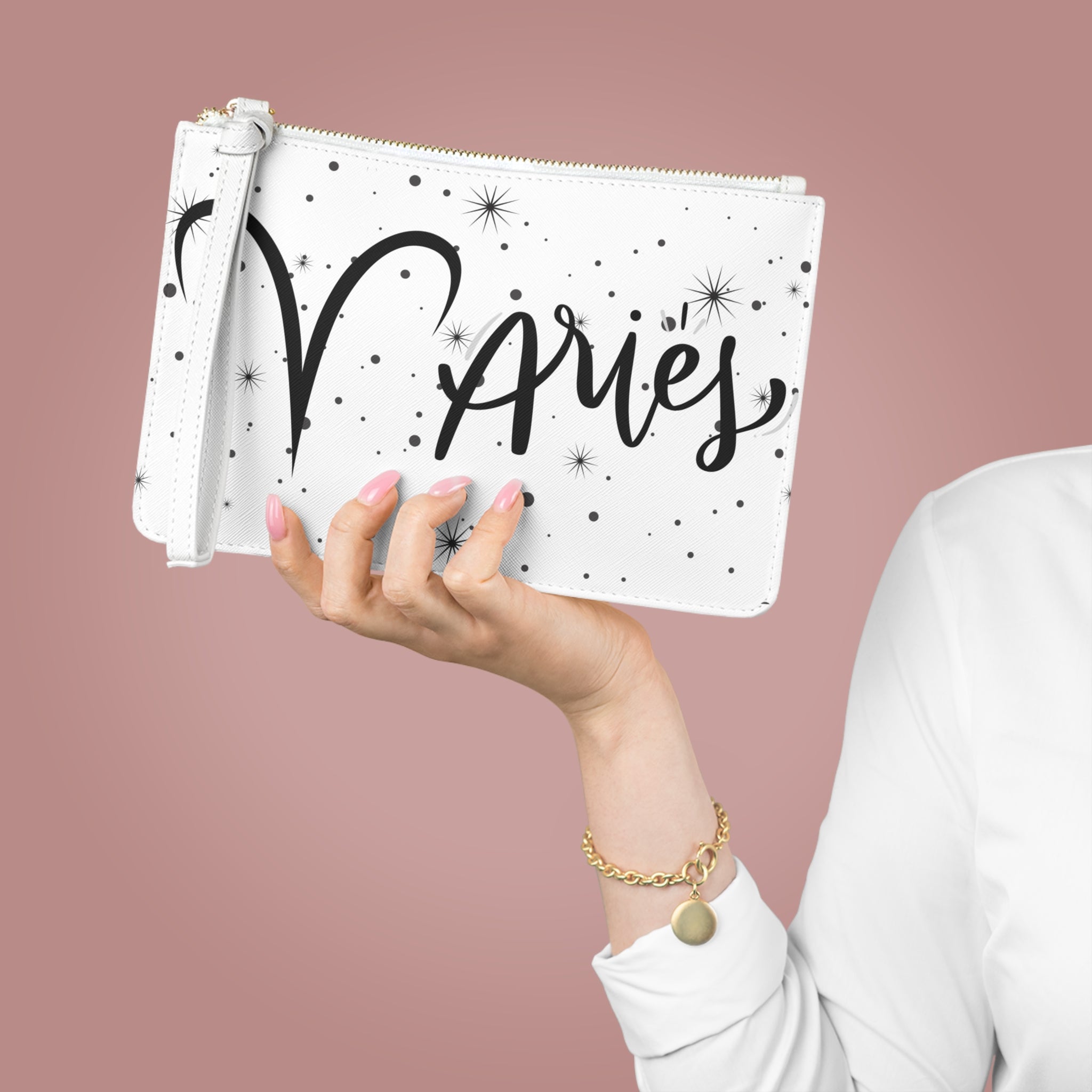 Aries Zodiac Clutch Bag – Starry Horoscope Wristlet Purse