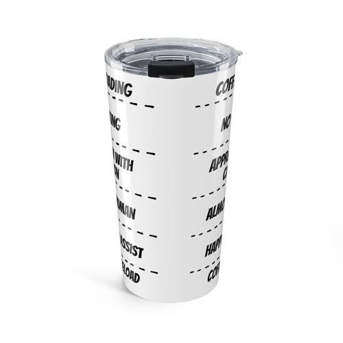 20oz Checklist Tumbler — Daily Tasks & Reminders Travel Mug