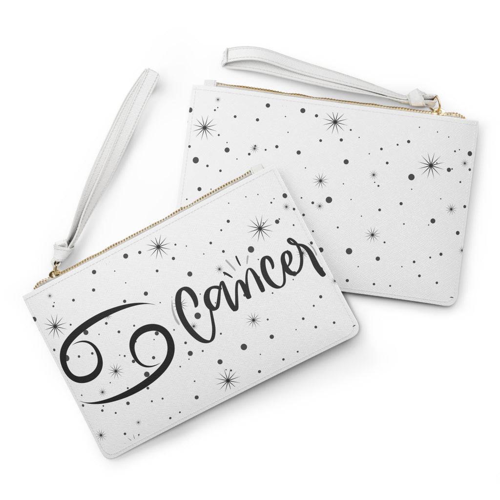 Cancer Zodiac Clutch Bag — Horoscope Starry Wristlet for June/July Birthdays
