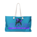 Weekender Bag - "Just Chill, Grab the Wine" Beach Tote | Casual Travel & Pool Bag for Wine Lovers