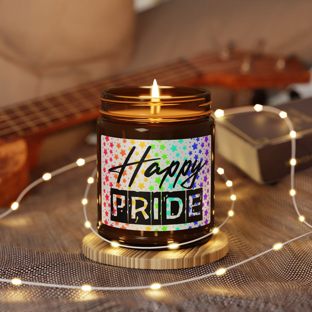 Happy Pride Amber Jar Soy Candle — Scented Candle (Multi-Size)