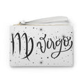Virgo Zodiac Clutch Bag — Astrological Wristlet with Starry Script